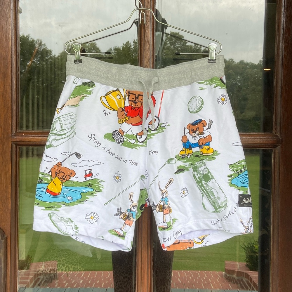 HUSTLE GANG Over Everything putter‎ shorts! Size L